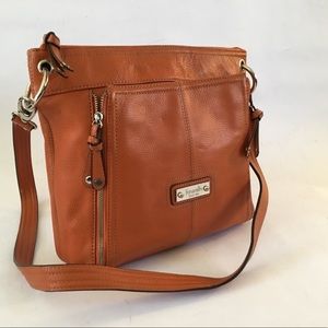 Tignanello Orange Shopper Crossbody